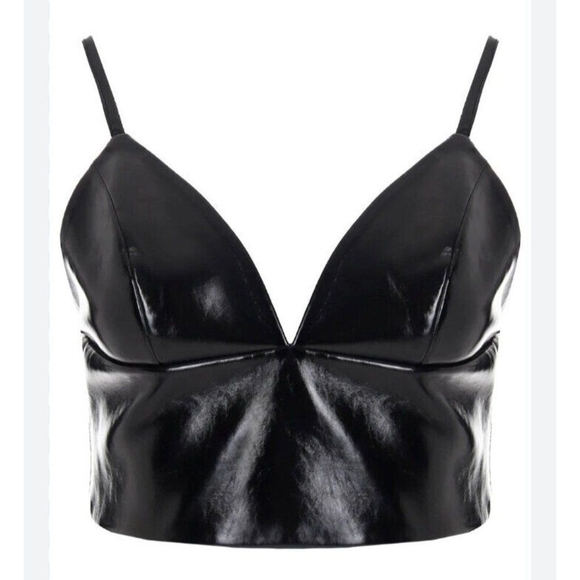 Emma & Sam Synthetic leather Cropped Tank Top S - Picture 2 of 7